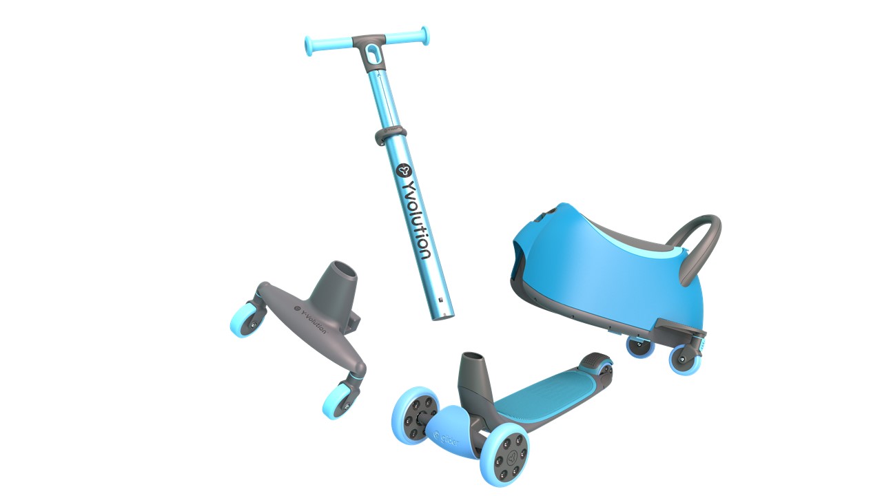 Patinete Correpasillos Yglider Luna Azul - Yvolution - Imagen 4