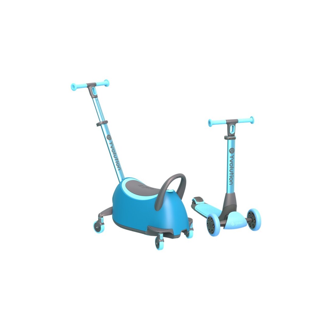 Patinete Correpasillos Yglider Luna Azul - Yvolution