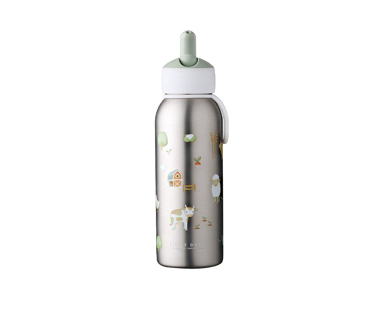 Botella Isotérmica FLIP-UP Granja 350ML - Little Dutch - Imagen 2