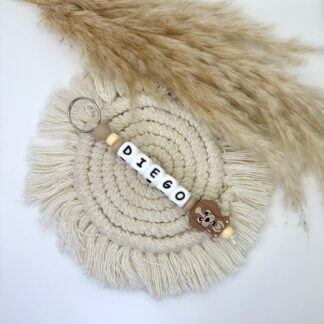 Llavero Silicona Personalizado Brown Dog