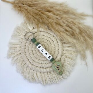 Llavero Silicona Personalizado Green Dog