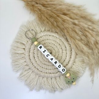 Llavero Silicona Personalizado Green Fox