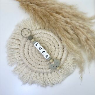 Llavero Silicona Personalizado Gray Fox