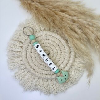 Llavero Silicona Personalizado Mint Fox