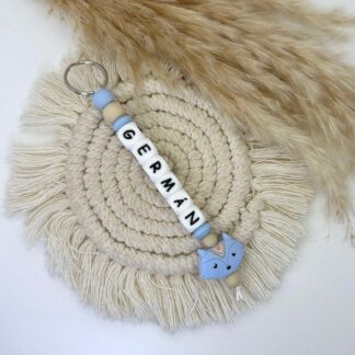 Llavero Silicona Personalizado Blue Fox