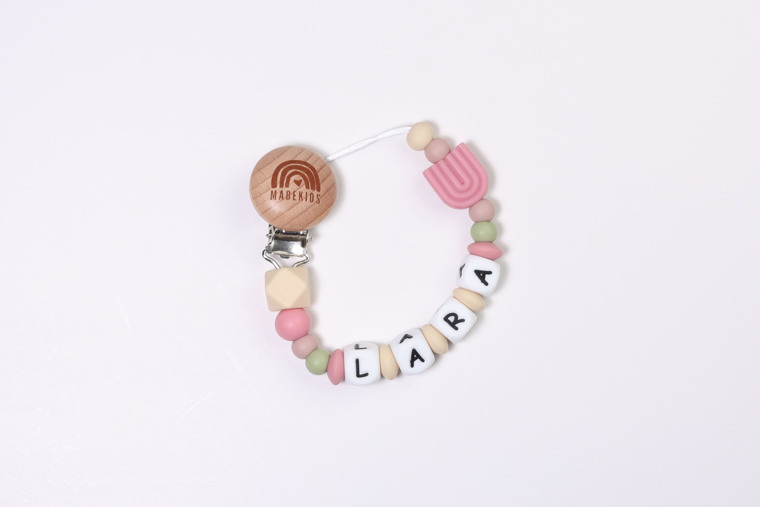Chupetero Nombre Personalizado silicona Mix Rainbow