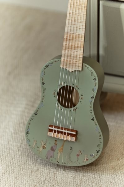Guitarra de madera Verde Safari Friends - Little Dutch - Imagen 4