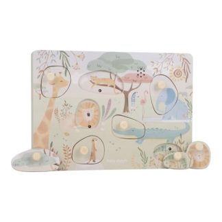 Puzzle encajable con sonido "Safari Friends" - Little Dutch