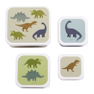 Set 4 cajas almuerzo Dinosaurios - A Little Lovely Company