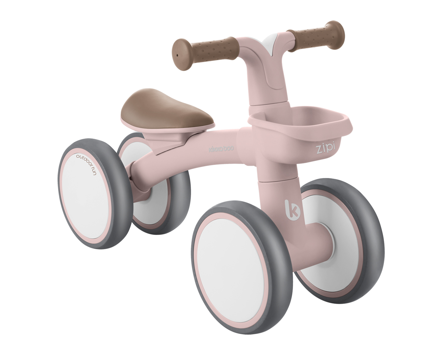 Bici Correpasillos Zipi Rosa - KikkaBoo