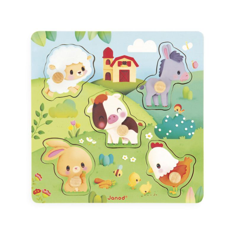 Puzzle Táctil Granja - Janod