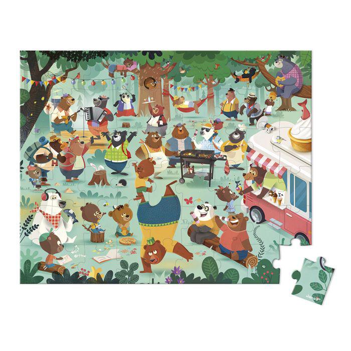 Puzzle Familia de Osos - Janod - Imagen 2