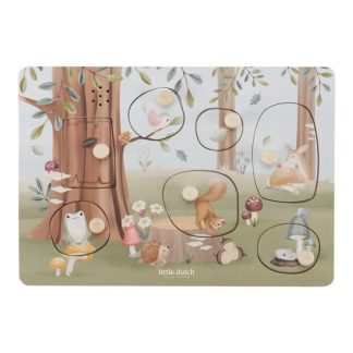 Puzzle encajable con sonido "Forest Friends" - Little Dutch