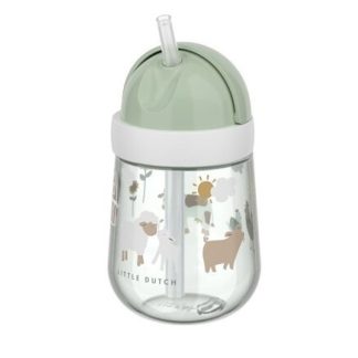 Vaso con pajita Mio 300 ml Pequeña Granja - Mepal