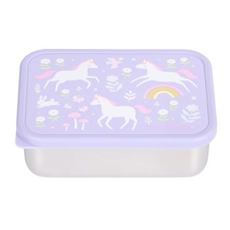 Caja almuerzo Acero Unicornios - A Little Lovely Company