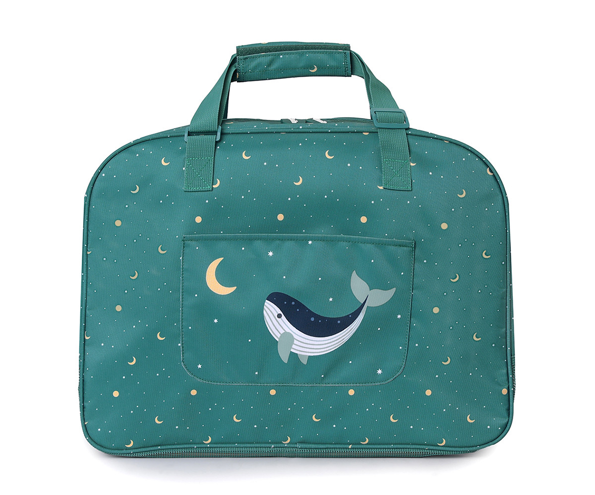 Bolso de playa rejilla Antiarena Whale Teal - Monnëka