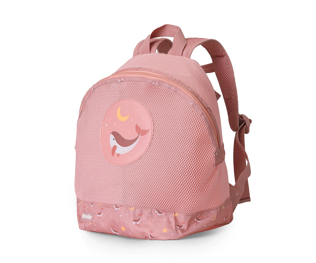 Mochila Infantil Antiarena Whale Pink - Monnëka - Imagen 2
