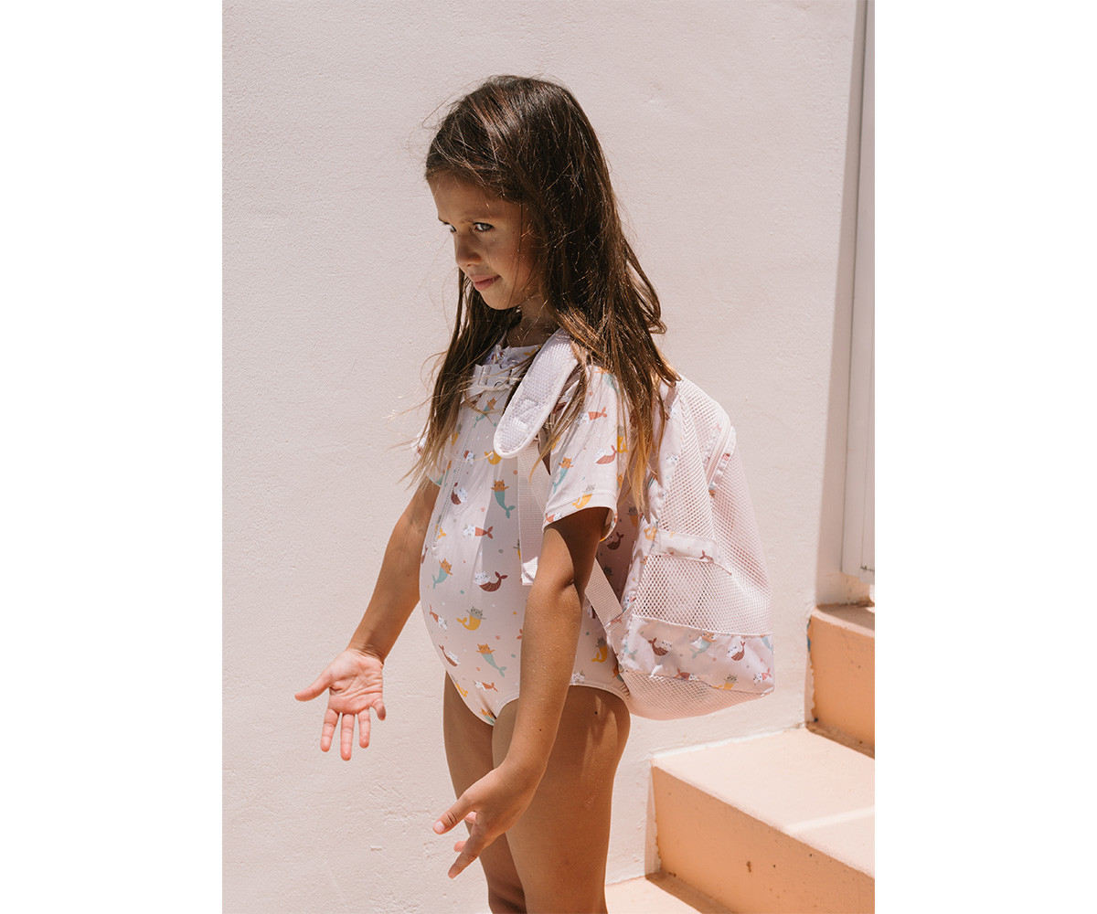 Mochila Infantil Antiarena Mermaid Cats - Monnëka - Imagen 5