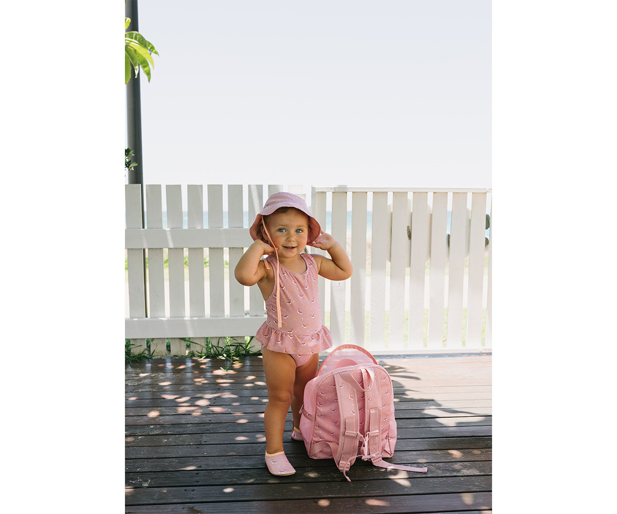 Mochila Infantil Antiarena Whale Pink - Monnëka - Imagen 4