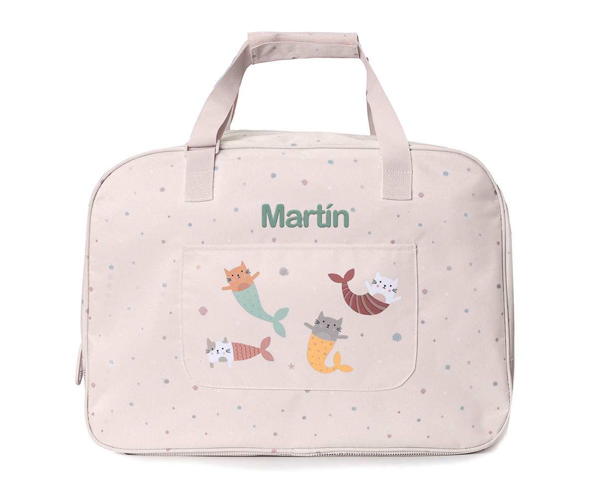 Bolso de playa rejilla Antiarena Mermaid Cats - Monnëka - Imagen 3