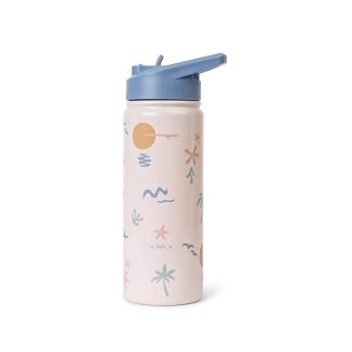 Botella térmica infantil con pajita 500ML "Good Vibes" - Saro