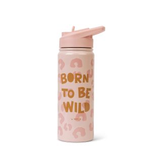 Botella térmica infantil con pajita 500ML "Born to be Wild" - Saro