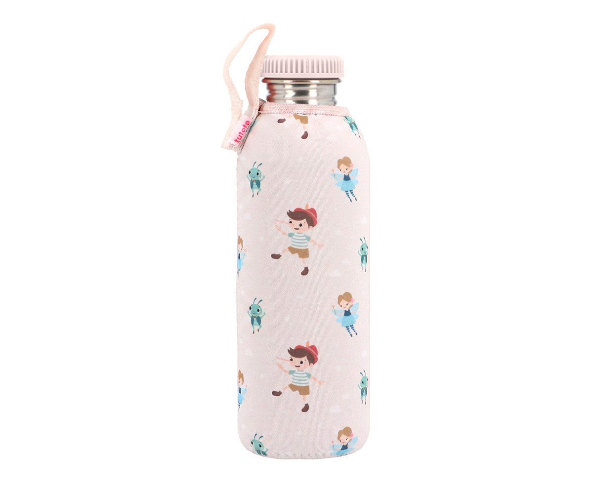 Botella Acero con funda The Wooden Boy - Tutete