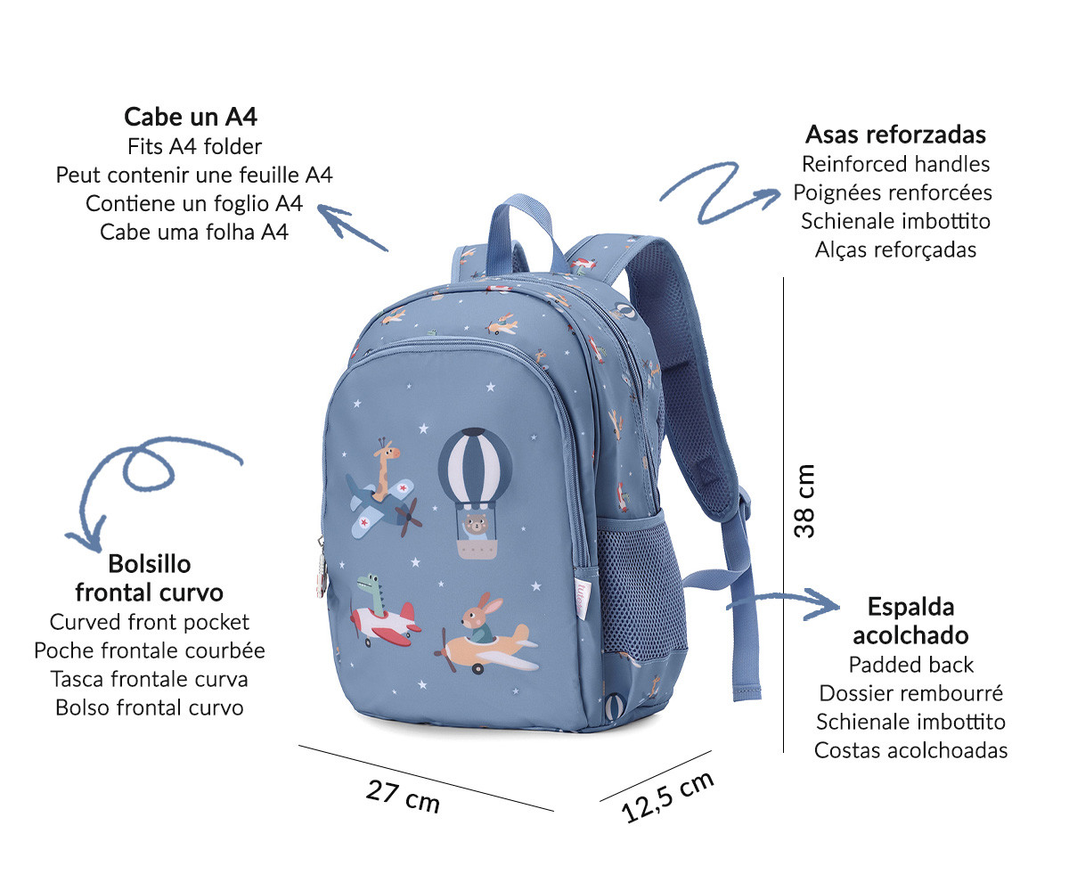 Mochila Mediana Planes - Tutete - Imagen 2