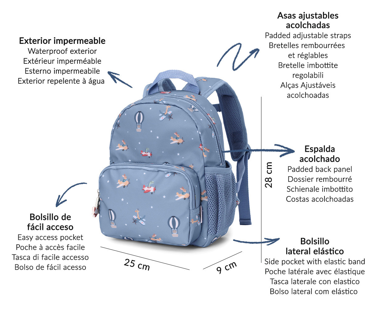 Mochila Infantil Planes - Tutete - Imagen 2