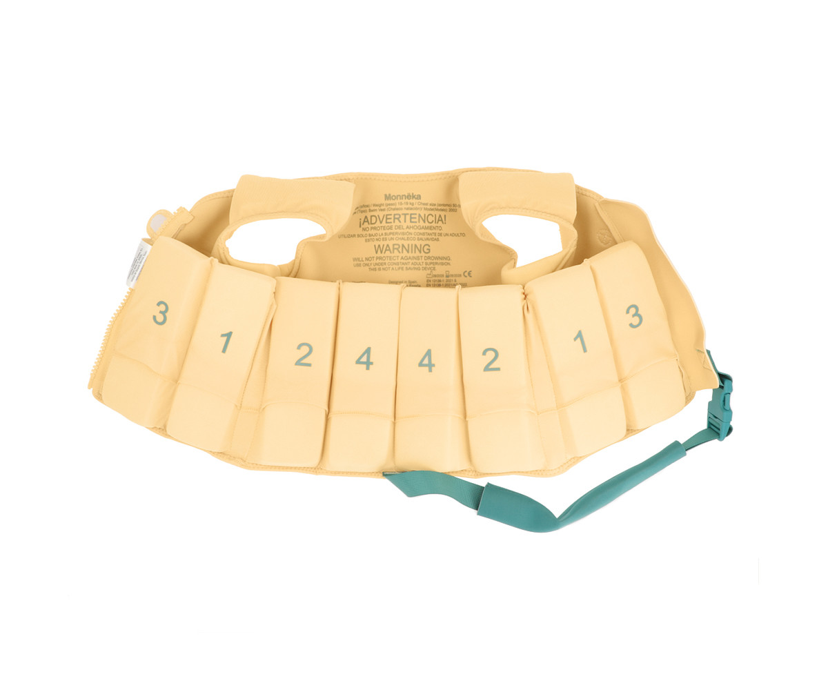 Chaleco flotador aprendizaje Whale Teal M - Monnëka - Imagen 4