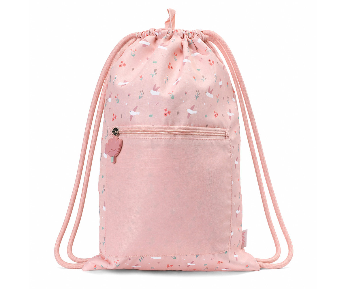 Mochila Saco Impermeable Blossom Birds Personalizable - Tutete