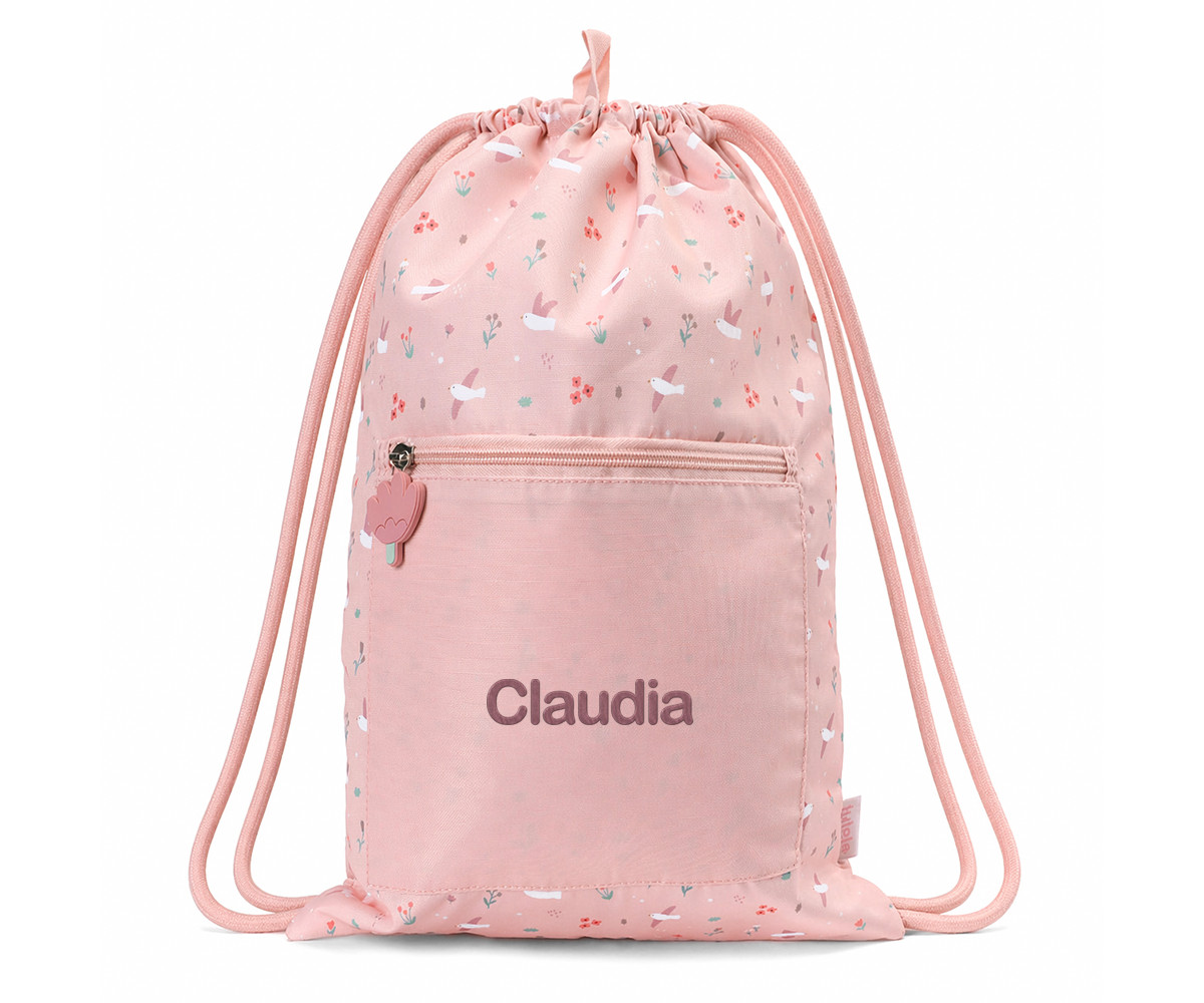 Mochila Saco Impermeable Blossom Birds Personalizable - Tutete - Imagen 5