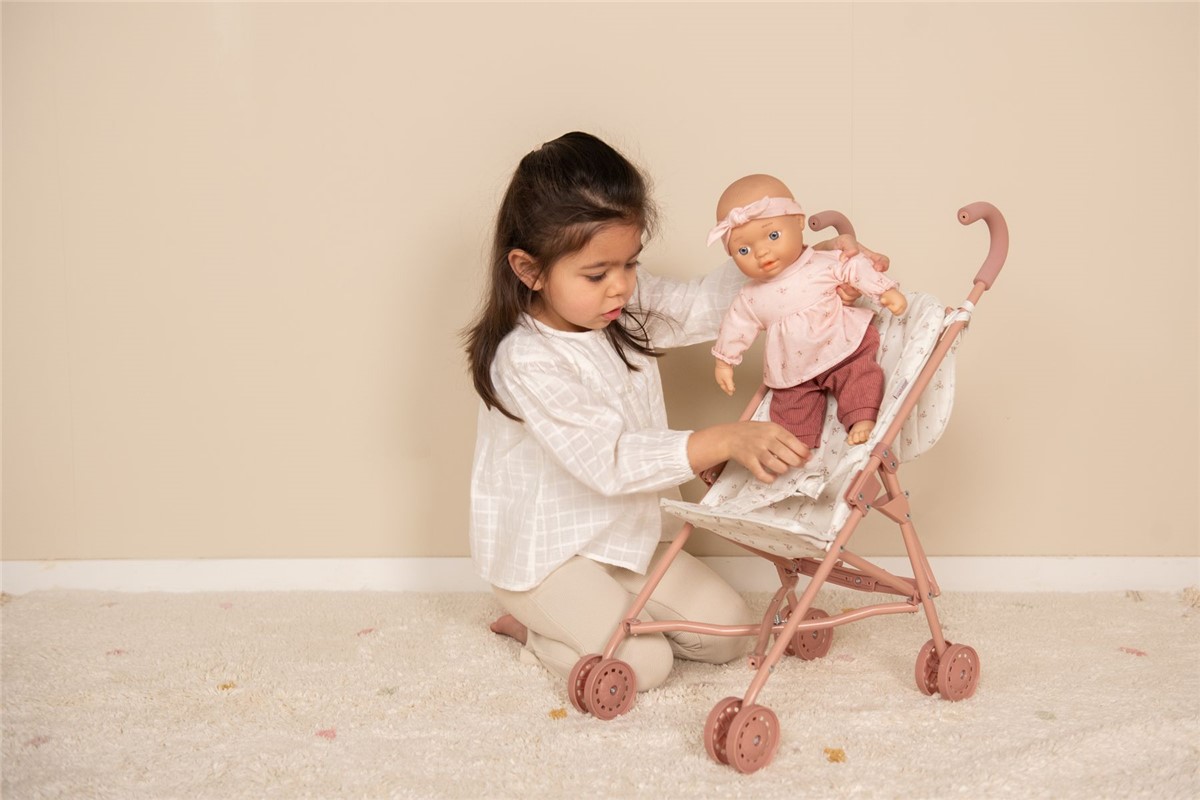 Carrito para muñecas de metal Rosa - Little Dutch - Imagen 9