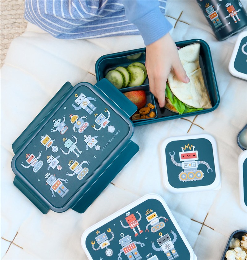 Caja almuerzo bento Robots - A Little Lovely Company - Imagen 5