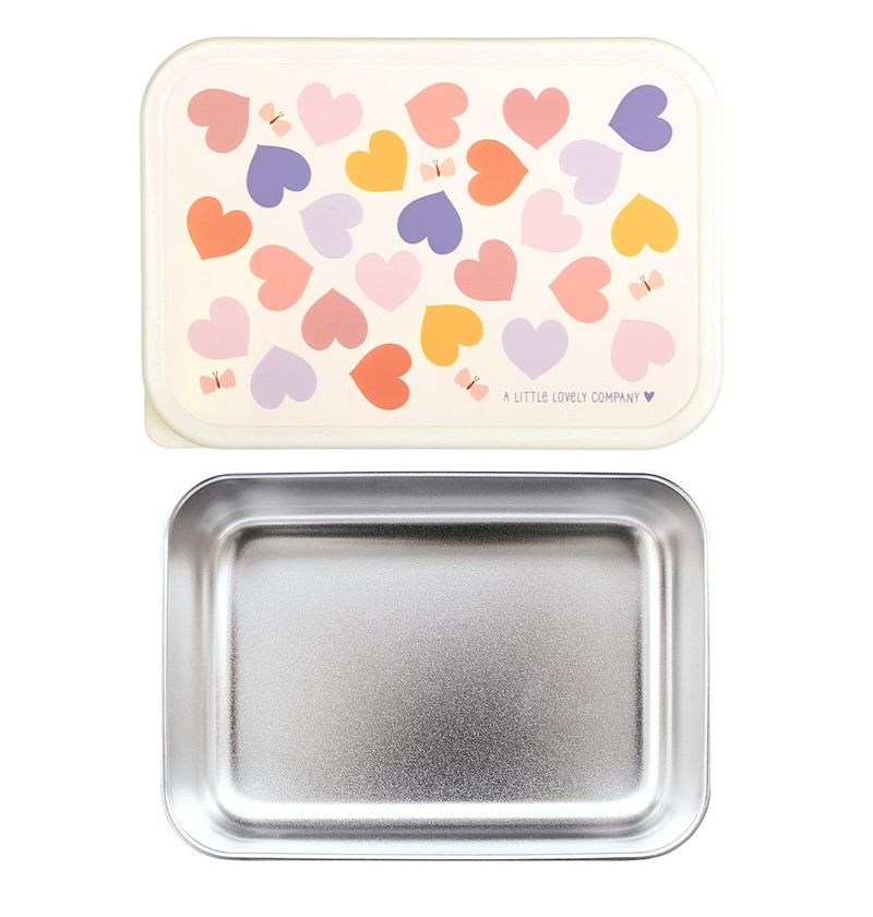 Caja almuerzo Acero Corazón - A Little Lovely Company - Imagen 3