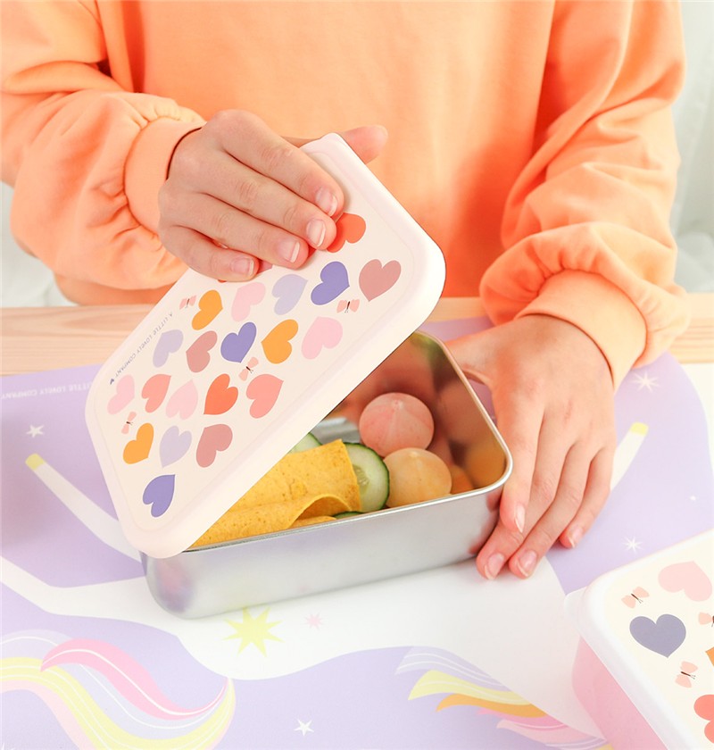 Caja almuerzo Acero Corazón - A Little Lovely Company - Imagen 5
