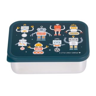 Caja almuerzo Acero Robots - A Little Lovely Company
