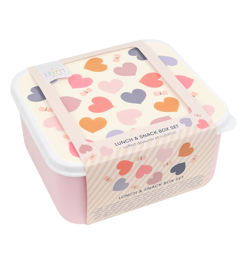 Set 4 cajas almuerzo Corazón - A Little Lovely Company - Imagen 4