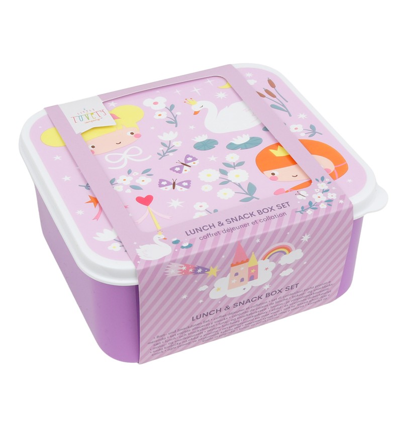 Set 4 cajas almuerzo Princesas - A Little Lovely Company - Imagen 4