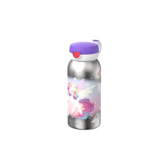 Botella Flip Cap Acero 500ML Unicornio Glow - Mepal