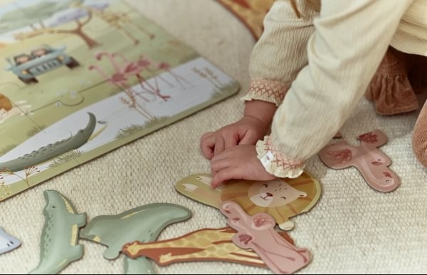 Puzle 6 en 1 Safari Friends - Little Dutch - Imagen 6