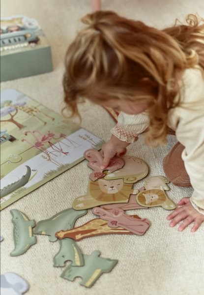 Puzle 6 en 1 Safari Friends - Little Dutch - Imagen 7