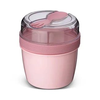 Fiambrera Snack N’ice Cup con disco refrigerante Rosa - Carl Oscar