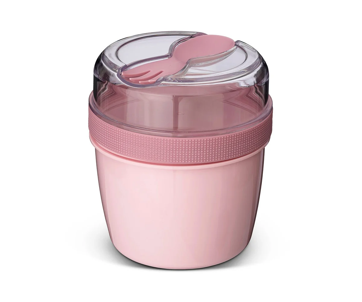 Fiambrera Snack N’ice Cup con disco refrigerante Rosa - Carl Oscar