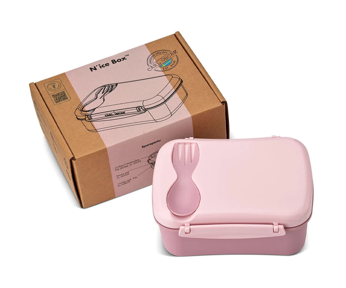 Caja Almuerzo Snack N’ice Box con disco refrigerante Rosa - Carl Oscar - Imagen 3