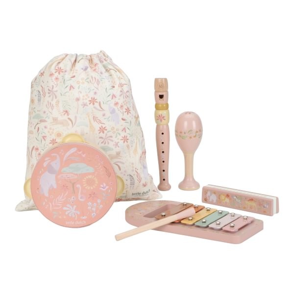 Set musical Rosa Safari Friends - Little Dutch - Imagen 3