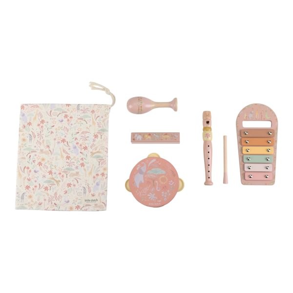 Set musical Rosa Safari Friends - Little Dutch - Imagen 5